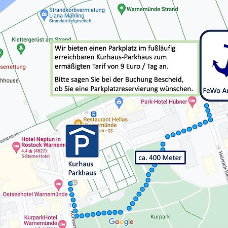 Ankerplatz Warnemuende - Direkte Strandnaehe Mit Leuchtturmblick Росток Екстер'єр фото